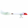 Sea Striker 2 oz Gotcha 1500 Series Red & White Single Hook Bucktail Fishing Lure G1501-WT